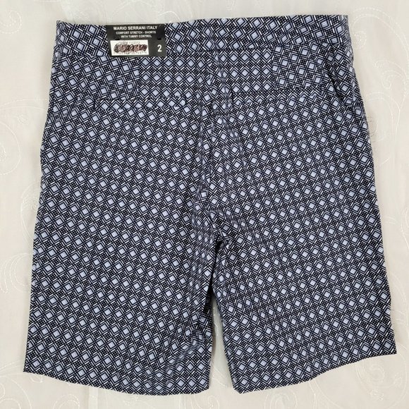 Mario Serrani Sz 2 Bermuda Shorts Comfort Blue - Picture 7 of 7